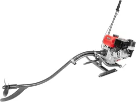 7.5HP 4 Stroke Outboard Motor, Heavy Duty Outboard Motor Fishing Boat Engine 180-degree Flexible Steering Single Cylinder Gasoline Boat Engine with Bracket, 3600rpm General Fishing Engine