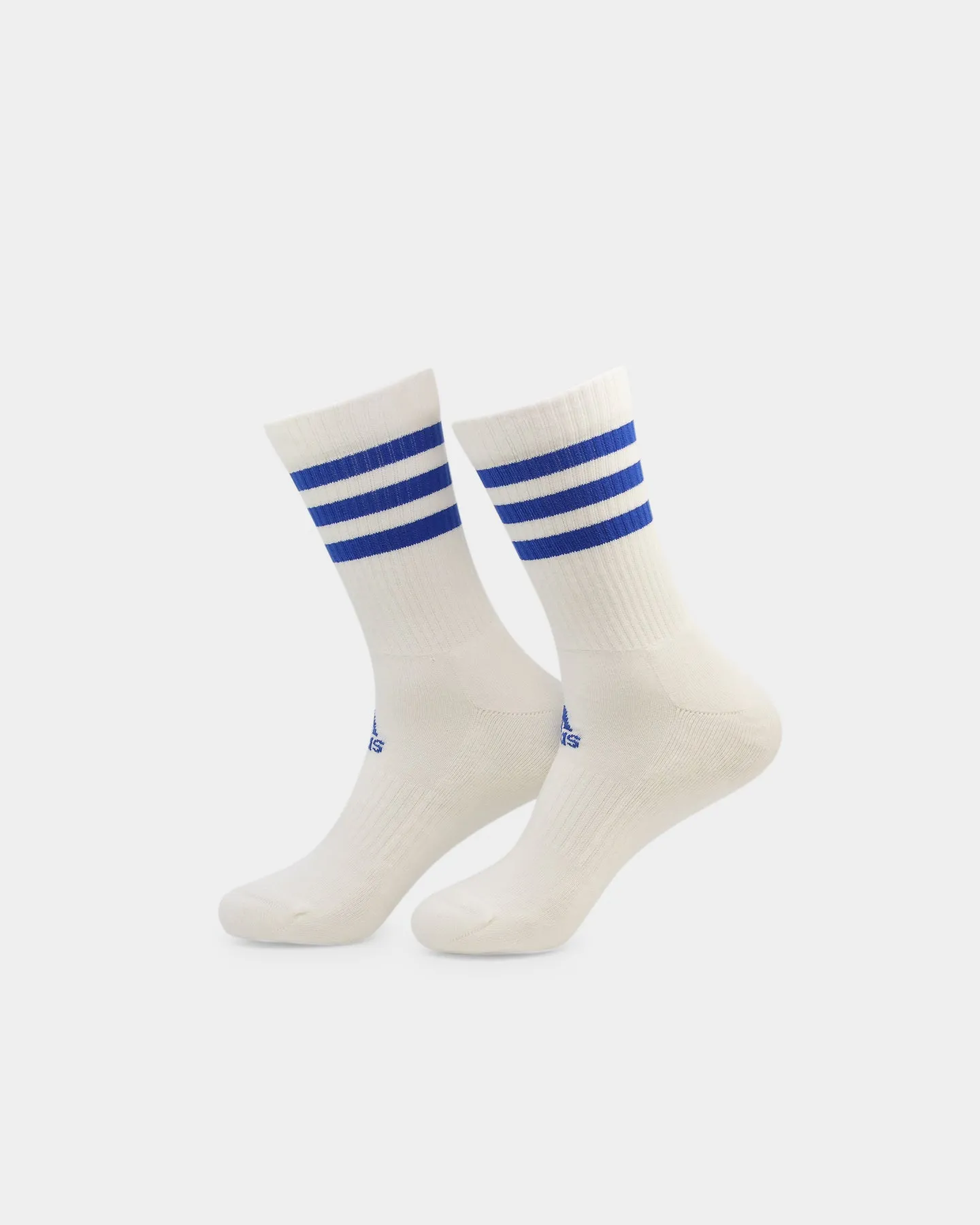 Adidas 3 Stripes Cushioned Crew Socks 3 Pack White/Black/Bold Blue/Screaming Green
