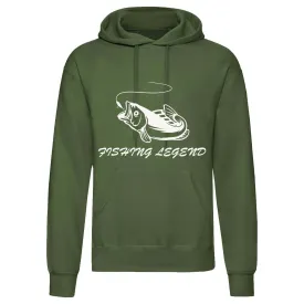 Adults 'Carp Fishing Legend' Angling Hooded Top