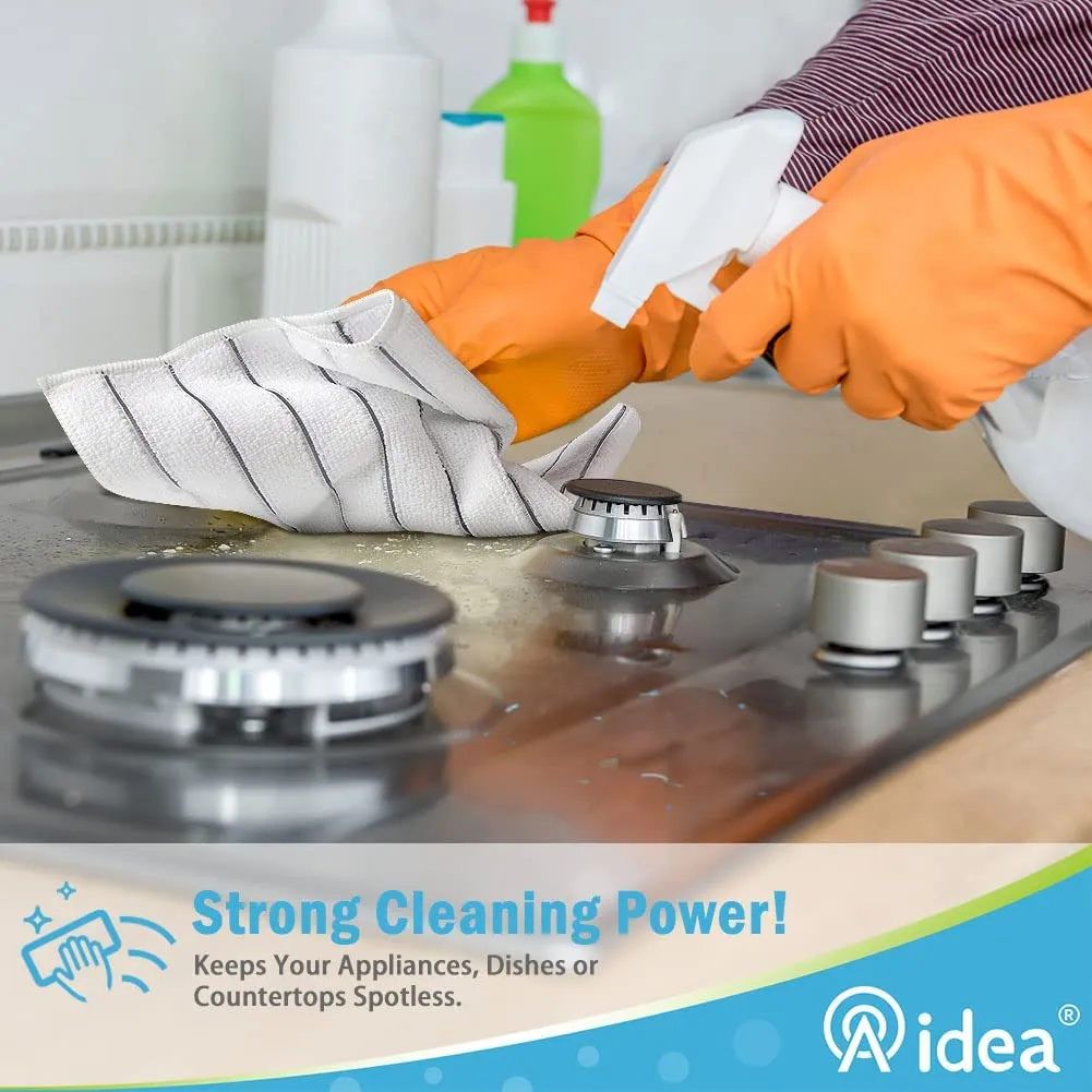 AIDEA Microfiber Dish Cleaning Cloths Softer Highly Absorbent, Lint Free Streak Free for House, Kitchen, Car, Window Gifts