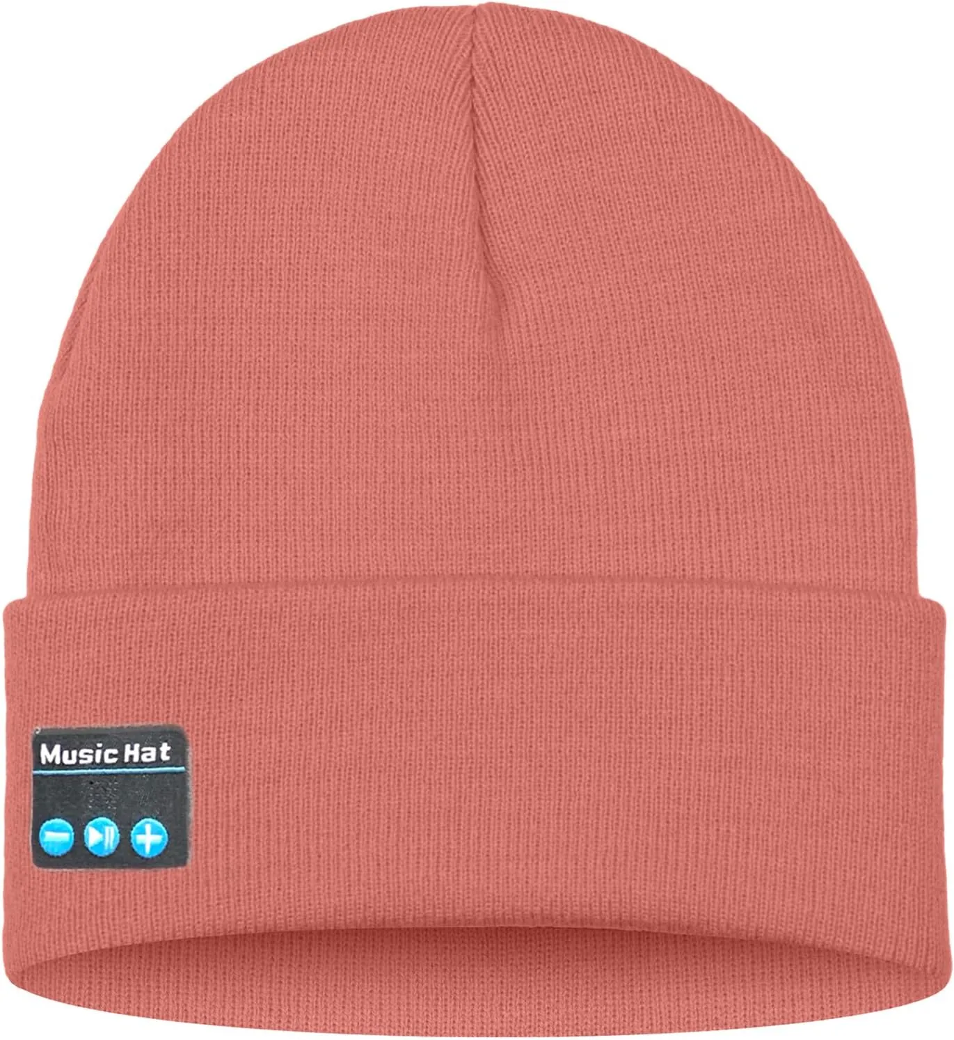 ATNKE LED Lighted Bluetooth Beanie Hat,USB Rechargeable 4 LED Wireless Music Running Headlamp Cap Gift for Men and Women