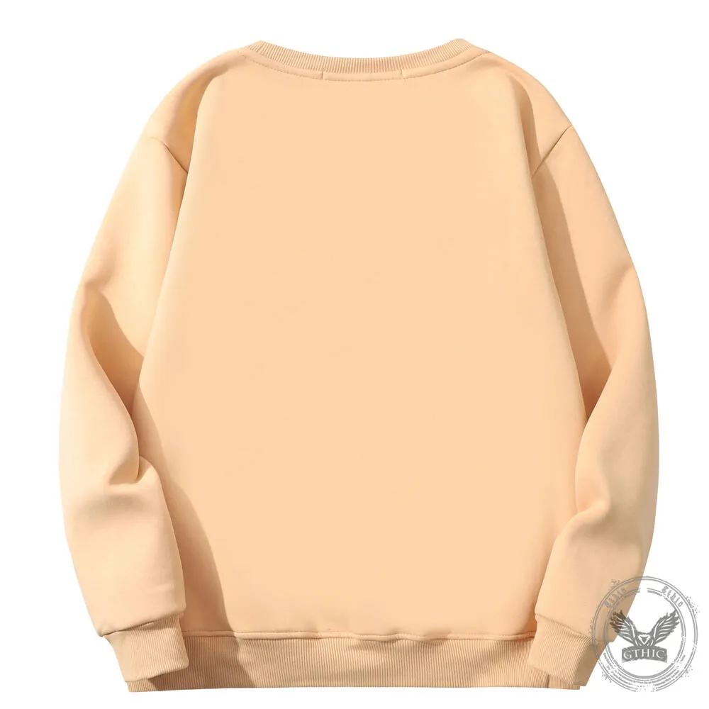 Be Kind Heart Flower Fleece Crew Collar Sweatshirt