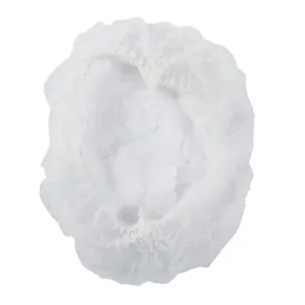 Bouffant Cap 24" White Pleated, Case 100x10