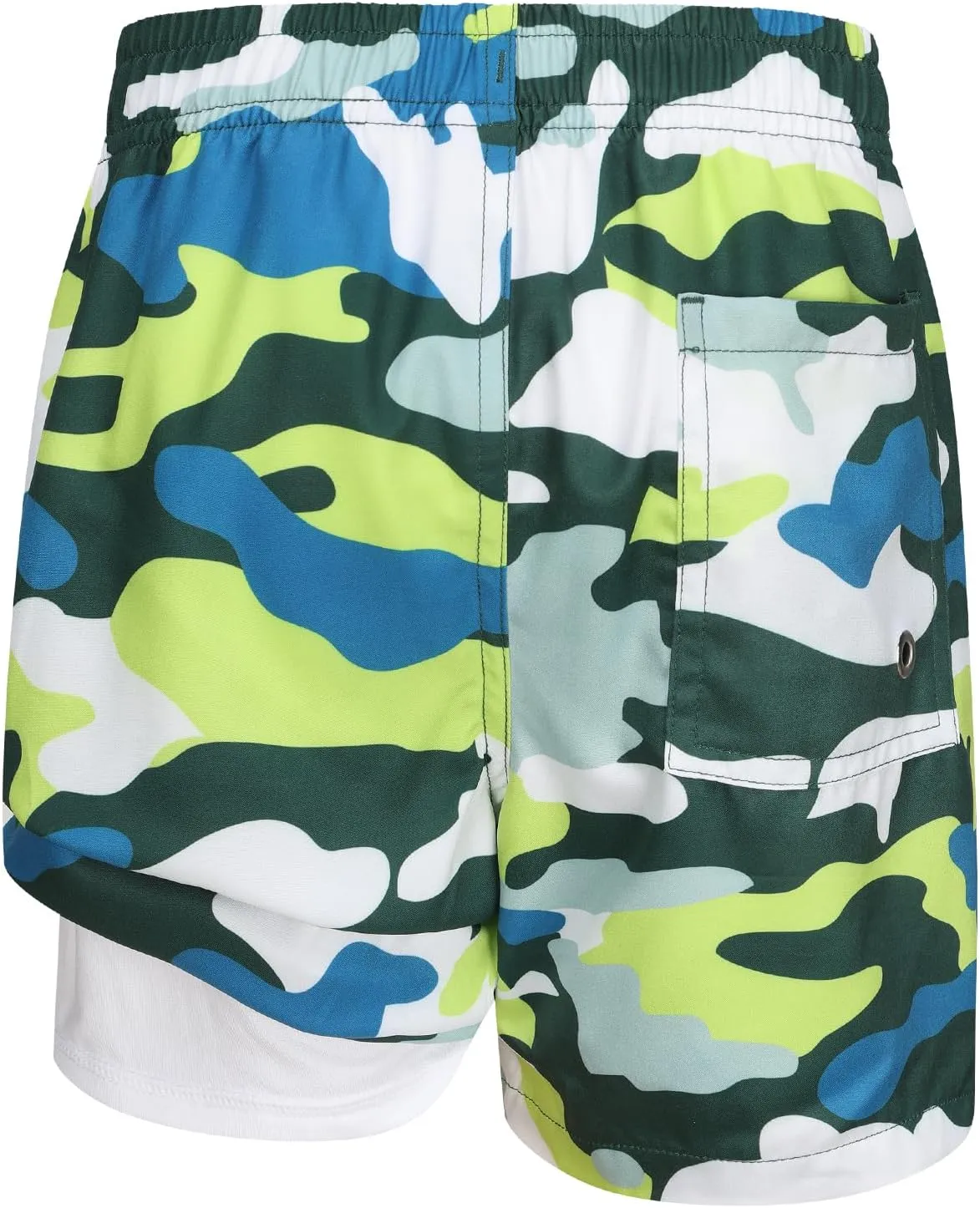 Boys Swim Trunks with Compression Liner Swim Shorts for Kids Boys Quick Dry Beach Shorts Swimwear 3-16 Years