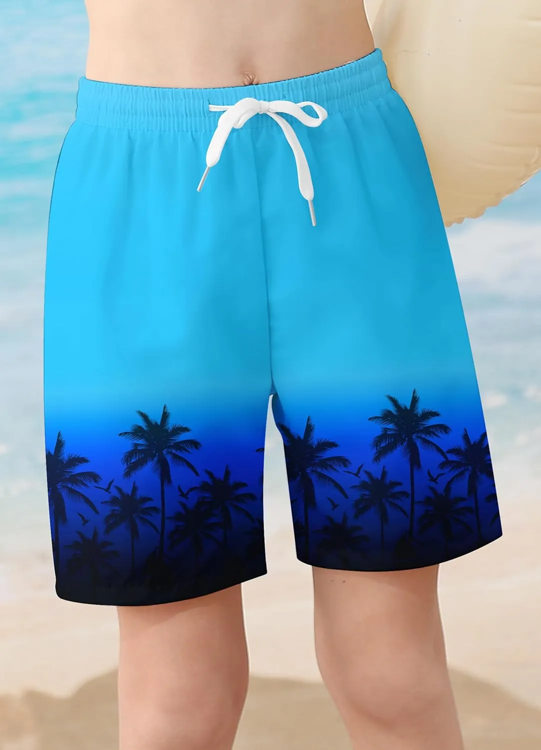 Boys Two Piece Rash Guard Swimsuits Sets Bathing Suits with Trunks 4-12 Years