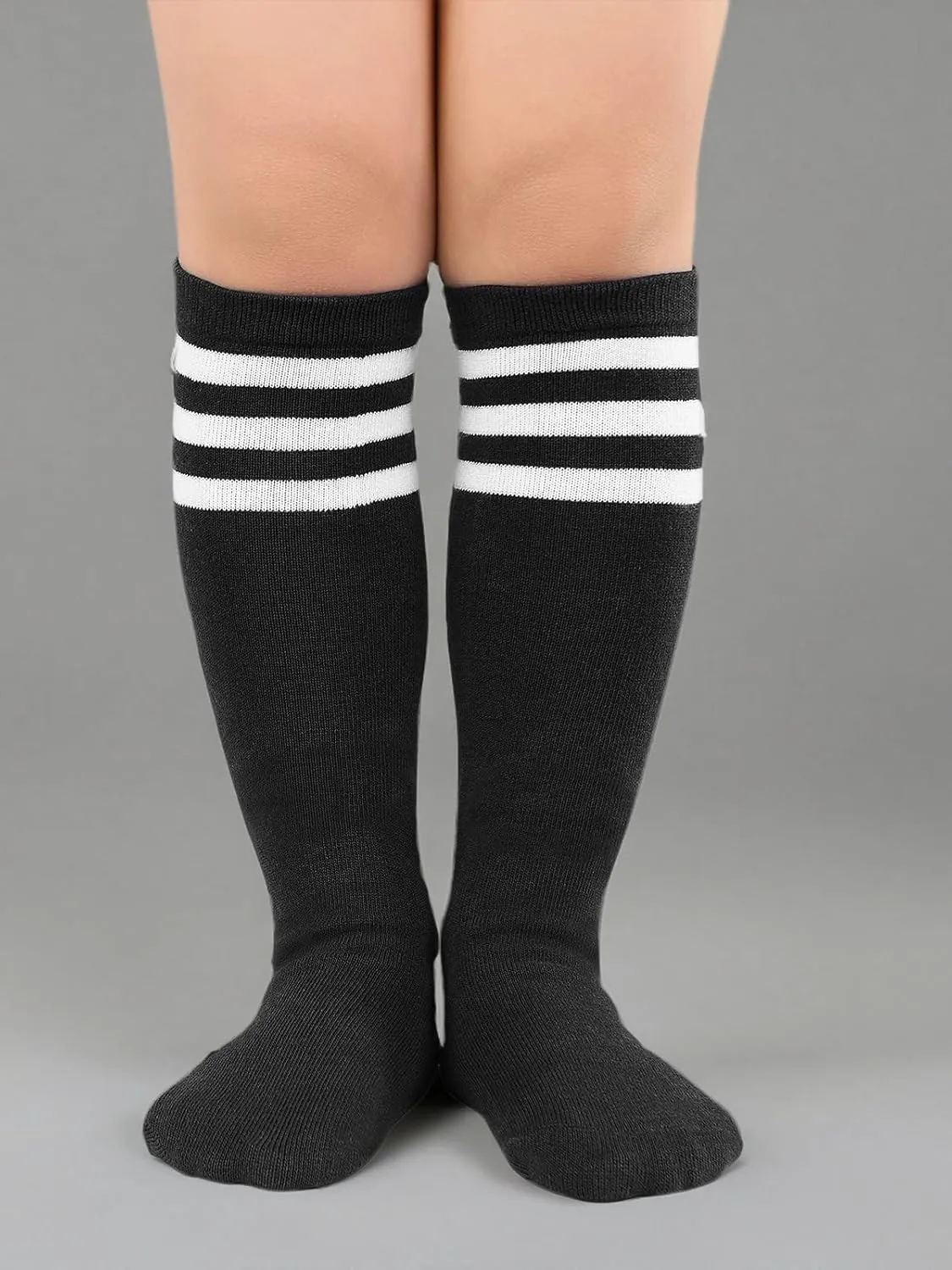 Century Star Kids Toddler Youth Cotton Soccer Socks Knee High Soft Tube Socks Long Sport Stockings for Boys Girls