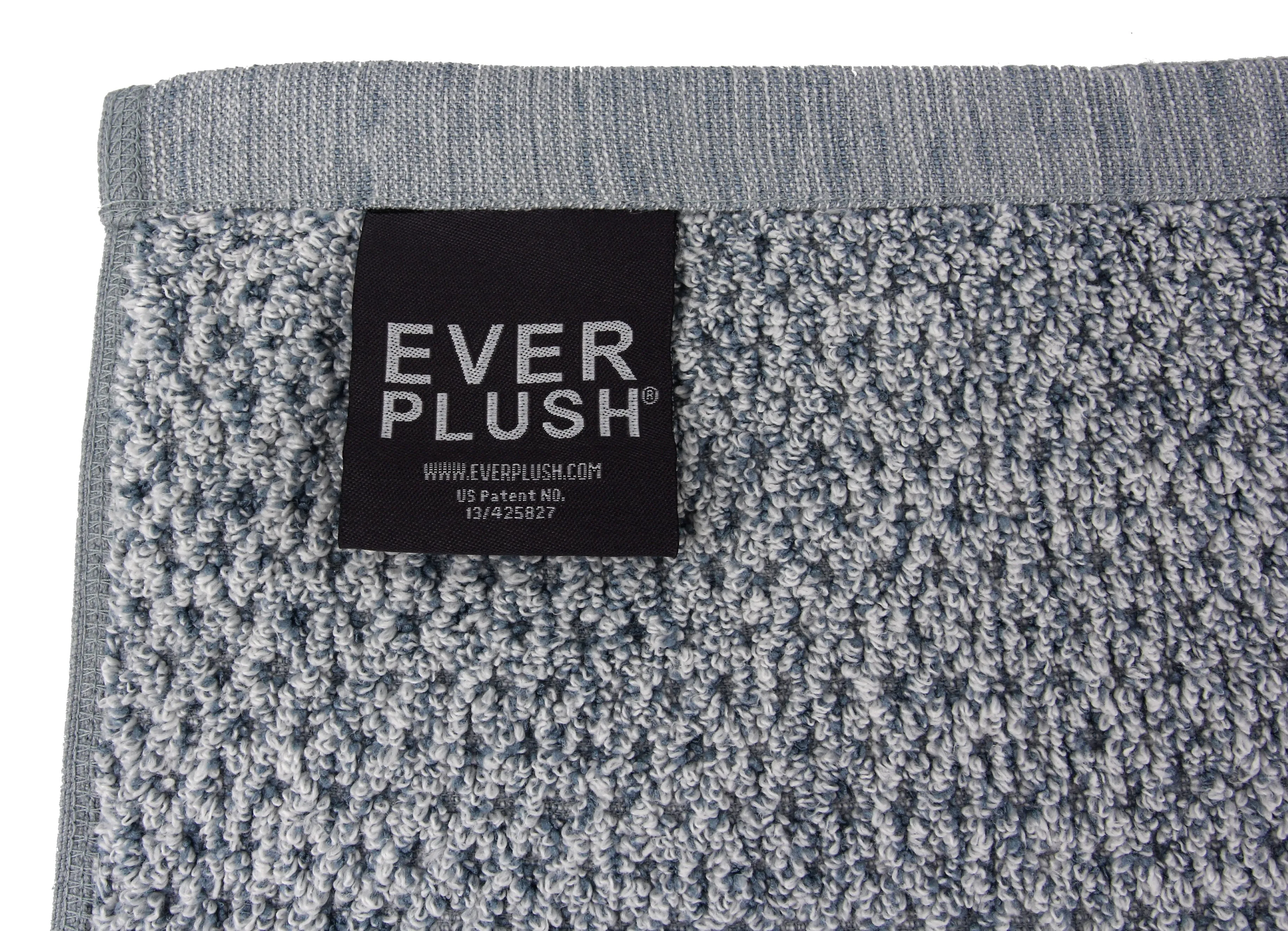 Diamond Jacquard Towels, Bath Towel - 1 Piece, Dusk (Grey Blue)