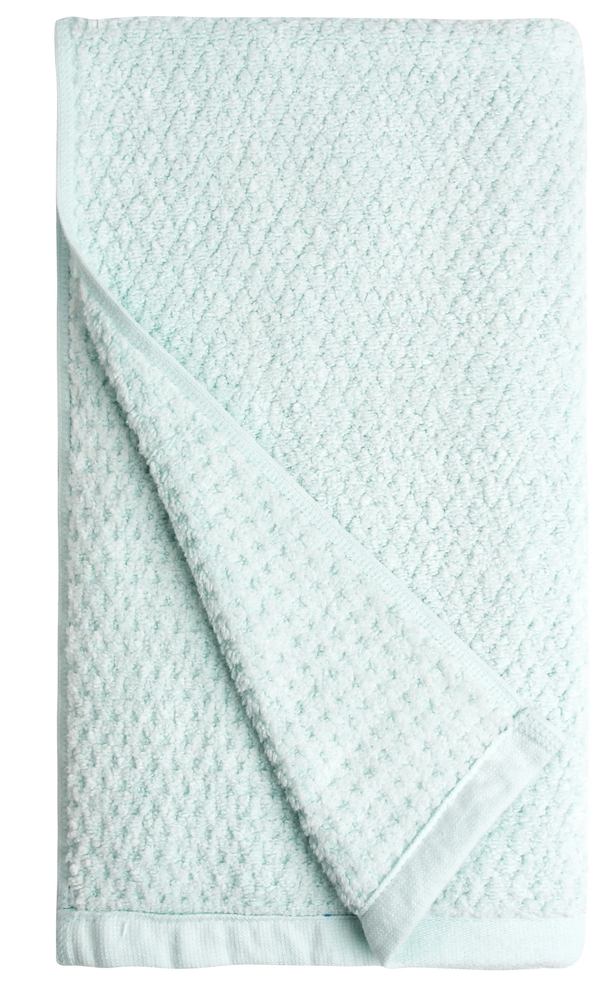 Diamond Jacquard Towels, Hand Towels - 4 Pack, Spearmint