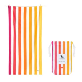 DOCK & BAY QUICK DRY TOWELS - SUMMER - PEACH SUNRISE