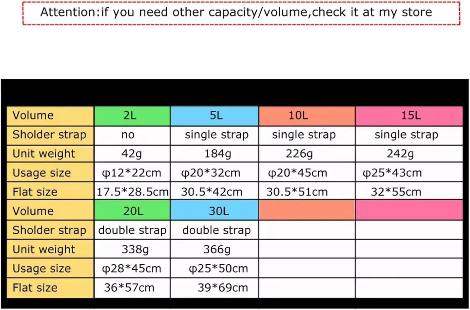 Dry Bag Waterproof for Women Men Roll Top Waterproof Backpack Sack Keeps Gear Dry for Kayaking Rafting Boating Swimming Camping Hiking Beach Fishing (Yellow)