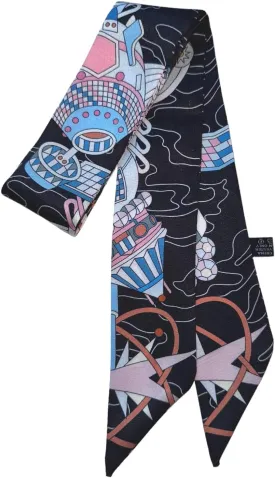 Fashion Handbag Handle Ribbon Scarves Neck Scarves Skinny Ribbon Twill Bandana Scarf Bag scarf for women Olivia NY