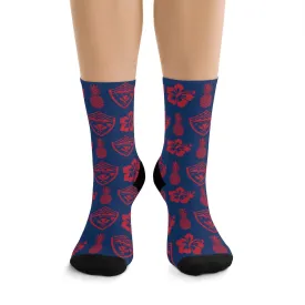 Hawaii Fresh Blue & Red Socks