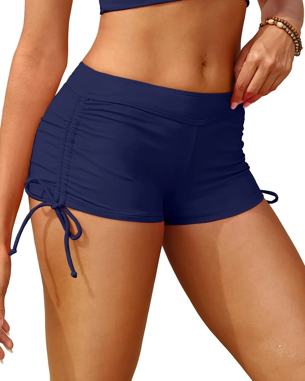 Holipick Women Swim Shorts Tummy Control Swim Bottoms Boyleg Swimsuits Shorts Bathing Suit Bikini Bottoms