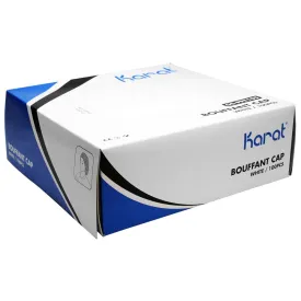 Karat 21" Bouffant Cap / Hair Net - White - 1,000 ct