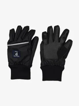 Kids Black Waterproof Shell Gloves
