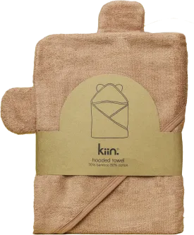 KIIN BABY HOODED TOWEL BLUSH