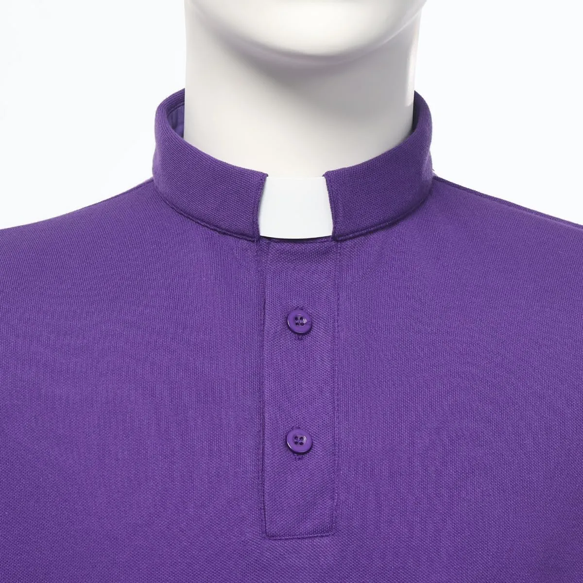 Men's Clergy Tab Collar Polo Shirt Long Sleeve Pastor Minister Preacher Shirt Priest Tops