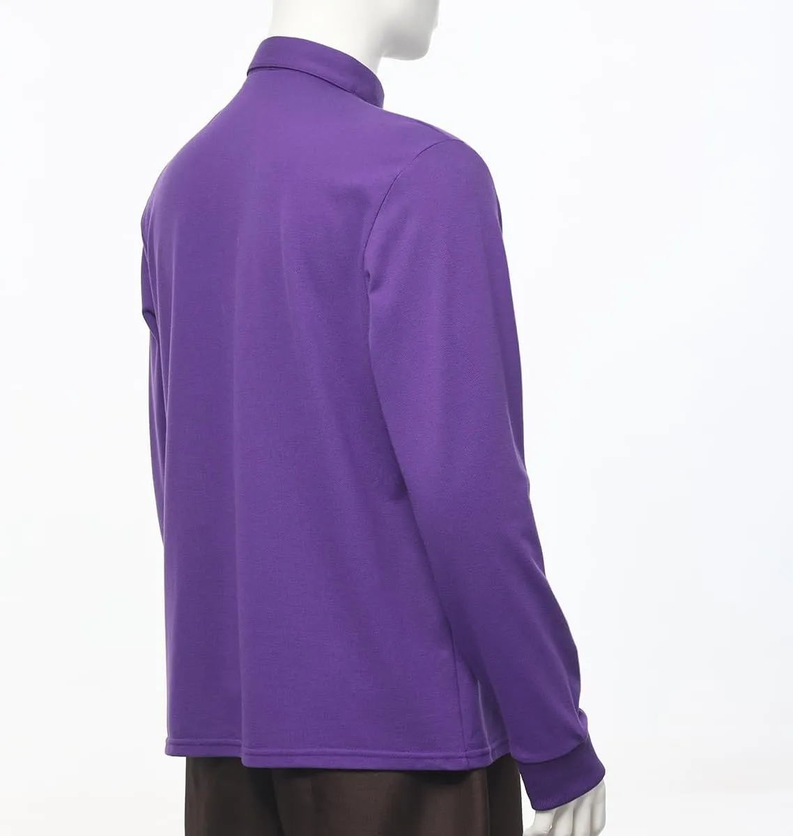 Men's Clergy Tab Collar Polo Shirt Long Sleeve Pastor Minister Preacher Shirt Priest Tops
