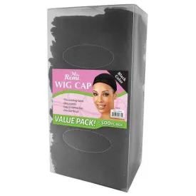 Ms. Remi Wig Caps Bulk 500Pc Black