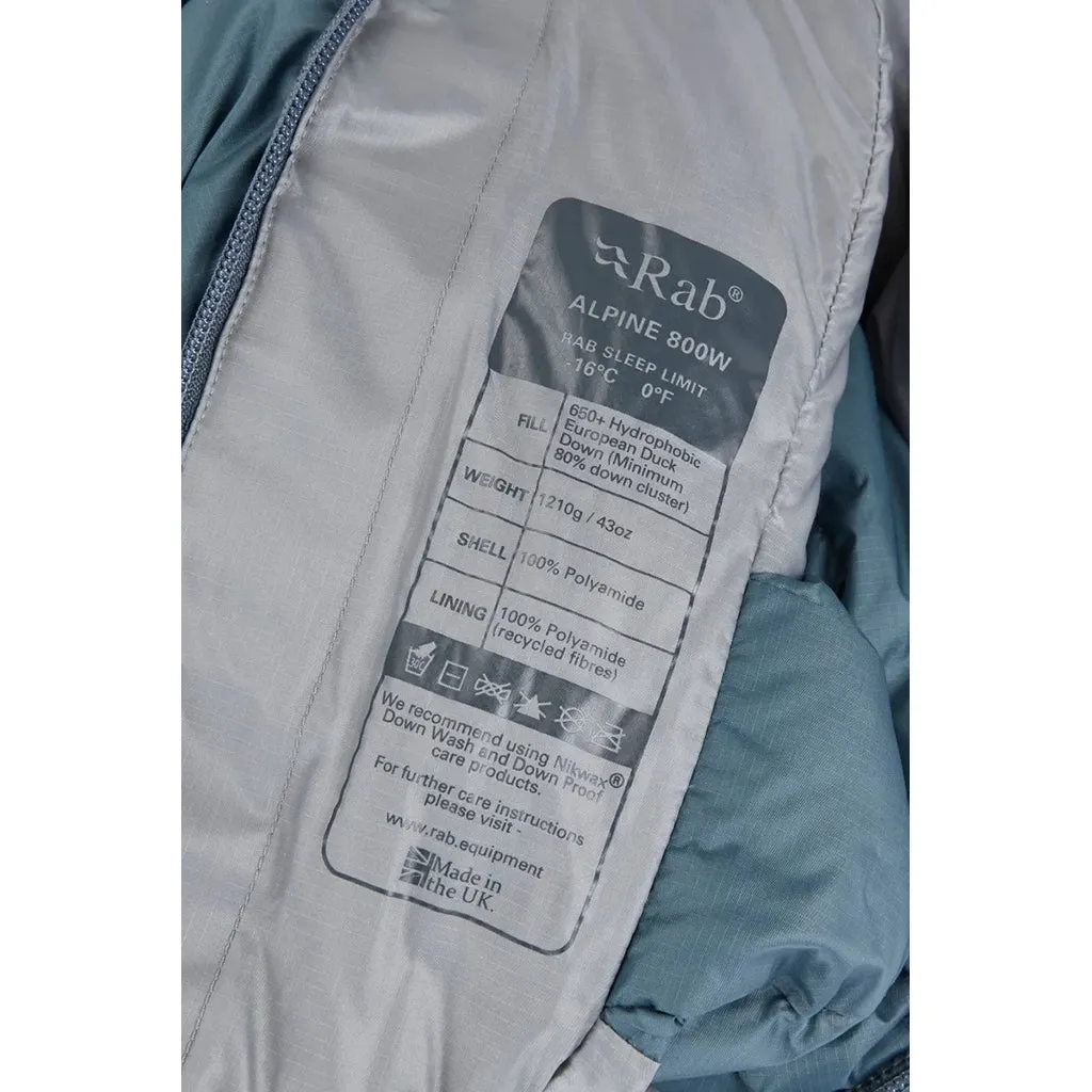 Rab Women's Alpine 800 Down Sleeping Bag