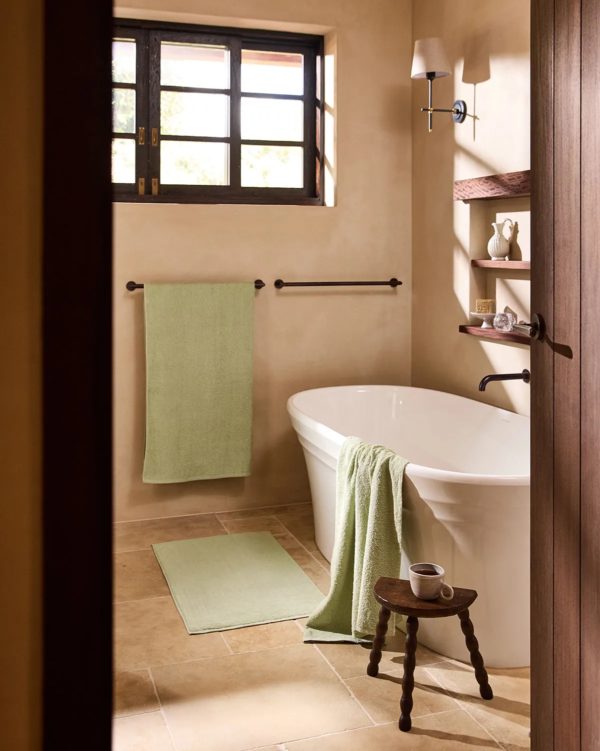 Sage 100% French Flax Linen Terry Bath Towel