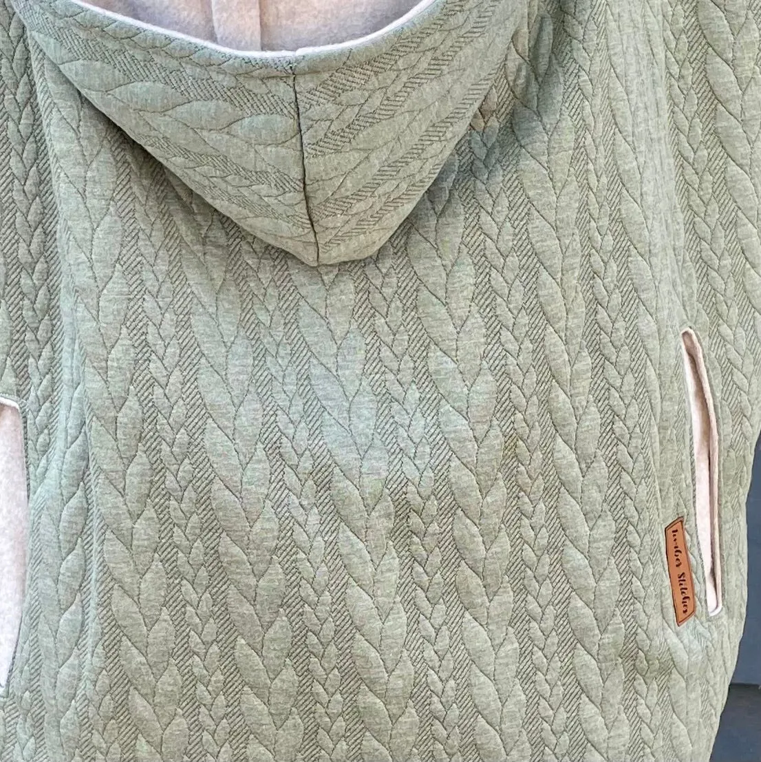 Sage Cable Knit - Sweater Knit Carrier Cover