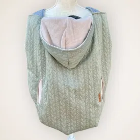 Sage Cable Knit - Sweater Knit Carrier Cover