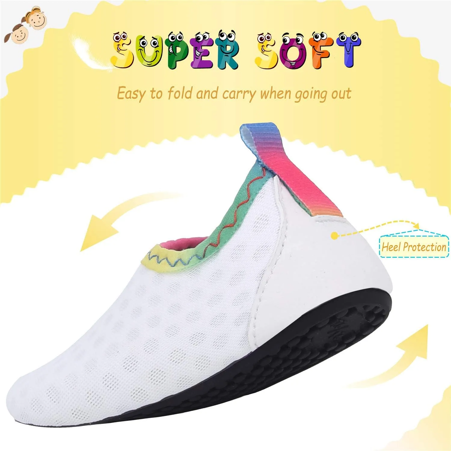 storeofbaby Baby Boys Girls Water Shoes Infant Barefoot Quick Dry Aqua Socks for Swim Beach Pool
