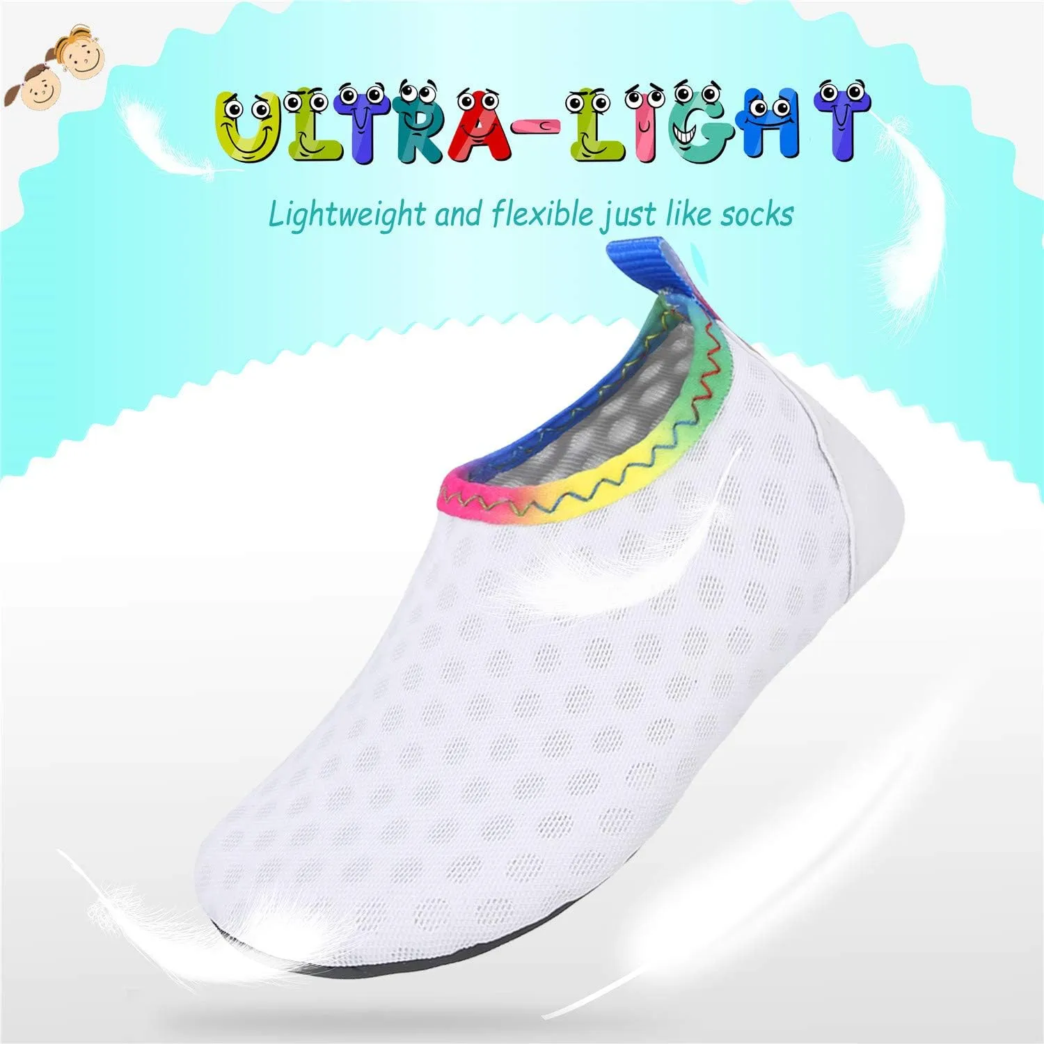 storeofbaby Baby Boys Girls Water Shoes Infant Barefoot Quick Dry Aqua Socks for Swim Beach Pool