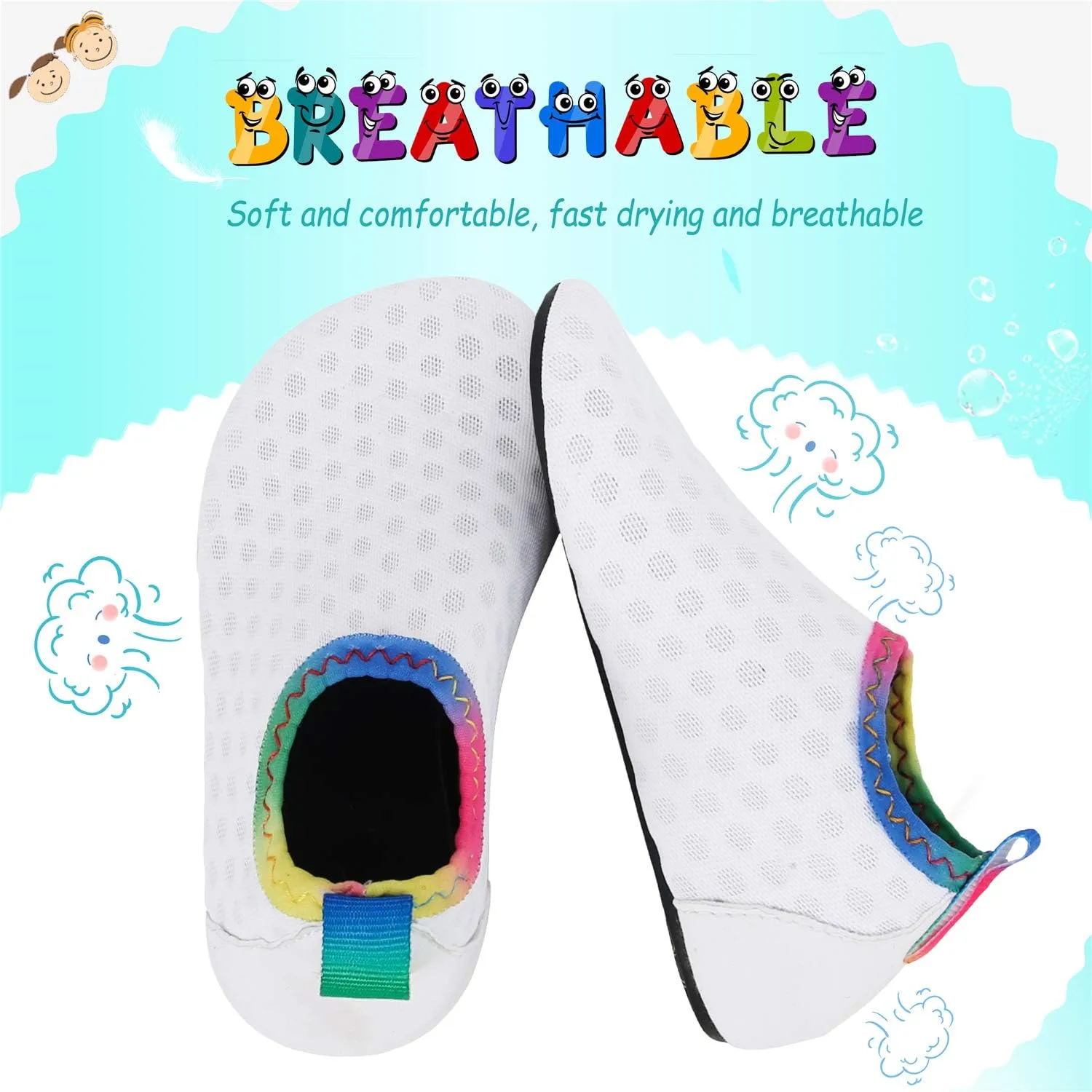 storeofbaby Baby Boys Girls Water Shoes Infant Barefoot Quick Dry Aqua Socks for Swim Beach Pool