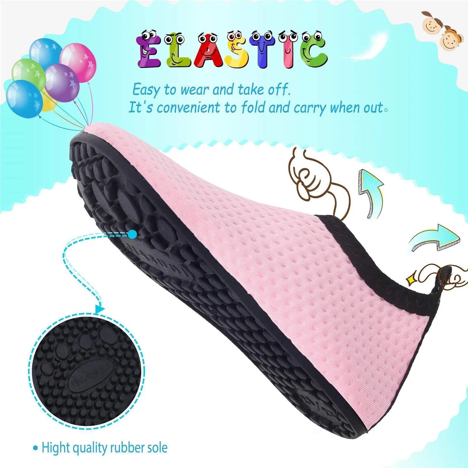 storeofbaby Baby Boys Girls Water Shoes Infant Barefoot Quick Dry Aqua Socks for Swim Beach Pool