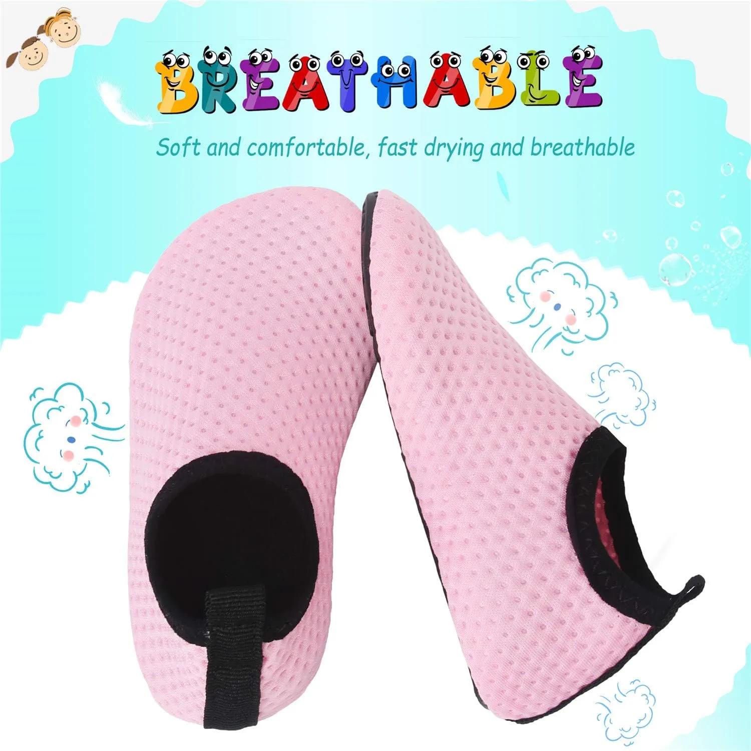 storeofbaby Baby Boys Girls Water Shoes Infant Barefoot Quick Dry Aqua Socks for Swim Beach Pool