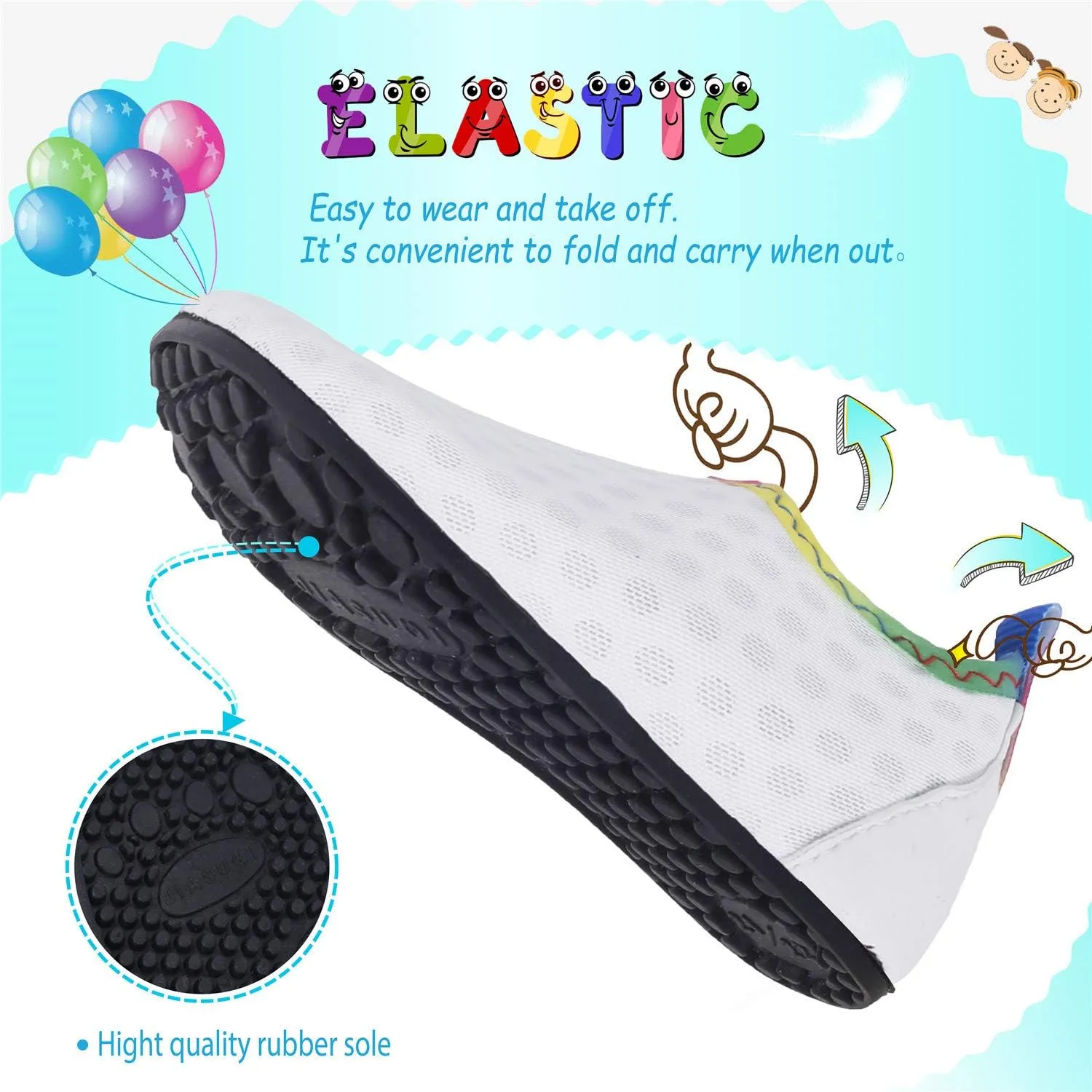 storeofbaby Baby Boys Girls Water Shoes Infant Barefoot Quick Dry Aqua Socks for Swim Beach Pool
