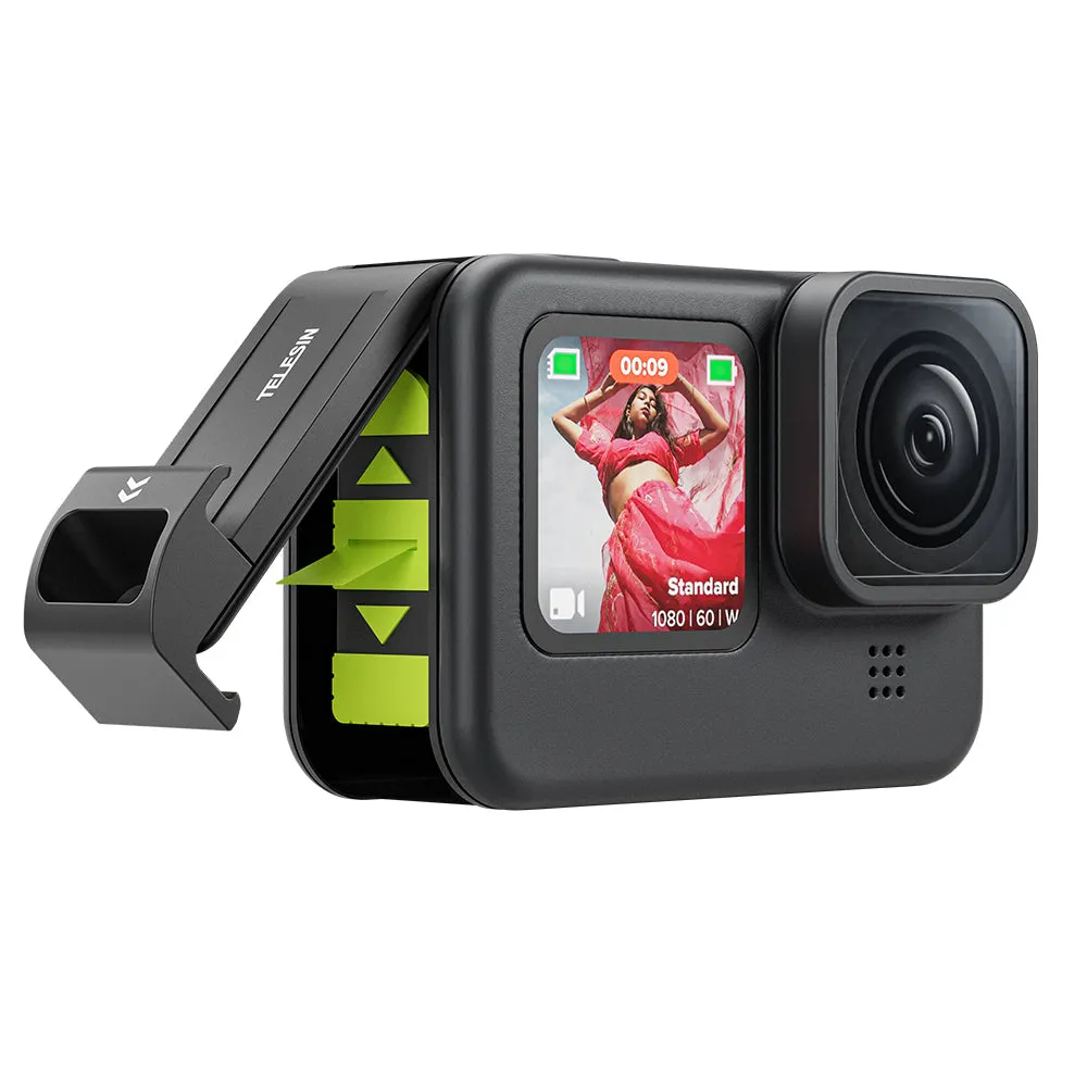 TELESIN Plastic Rechargeable Side Cover Rainproof Snowproof for GoPro 12/11/10/9