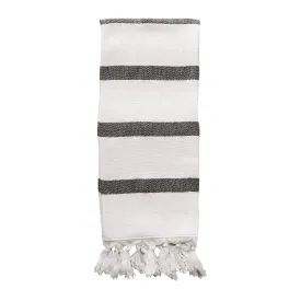 Turkish Cotton   Bamboo Hand Towel - Single Stripe