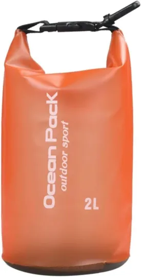YOUGLE Dry Bag Waterproof for Women Men Roll Top Waterproof Backpack Sack Keeps Gear Dry for Kayaking Rafting Boating Swimming Camping Hiking Beach Fishing (Orange)